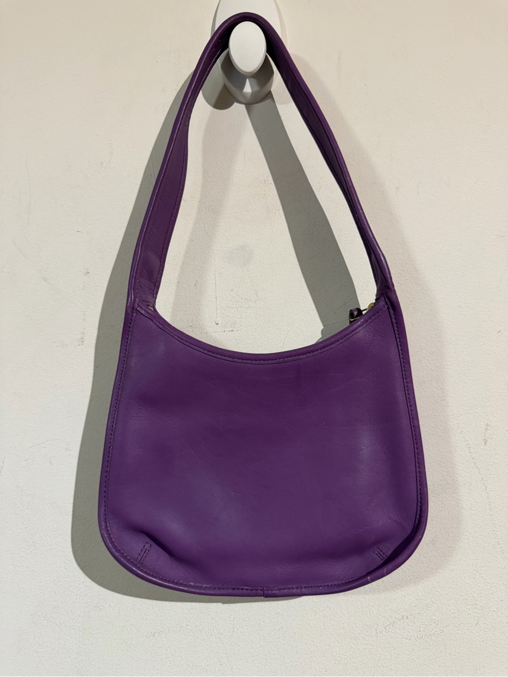 Coach ergo vintage Purple Leather Shoulder Bag RARE